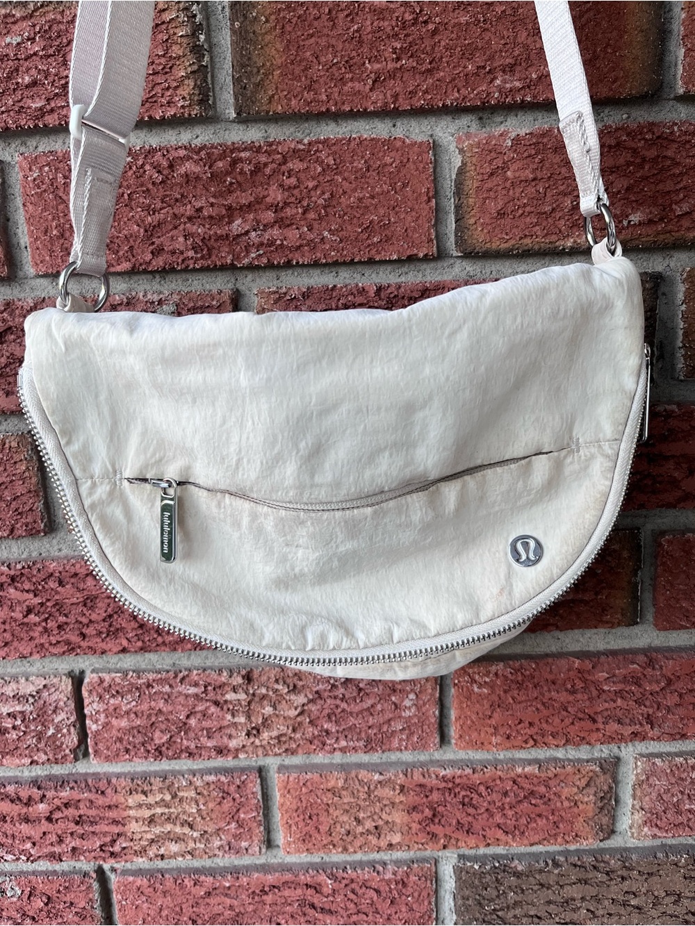lululemon athletica Cream Crescent Crossbody Bag